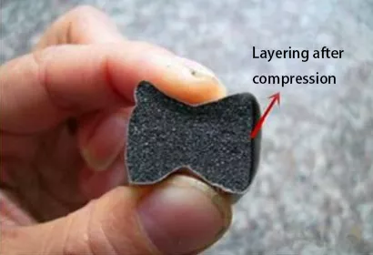 Layering after compression